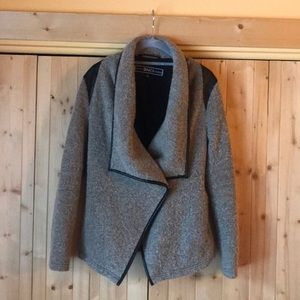 BNCI Blazer w/ Vegan Leather Trim